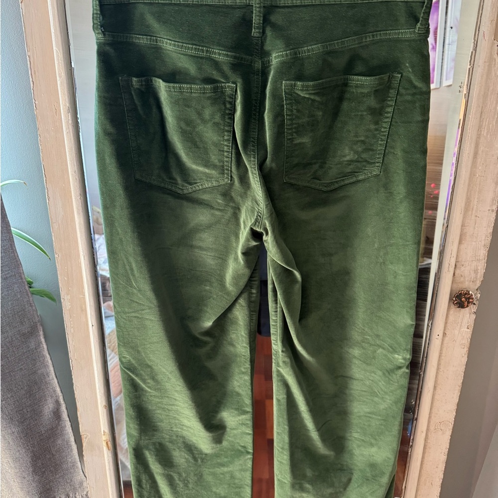 J crew wide leg stretch velvet Pants